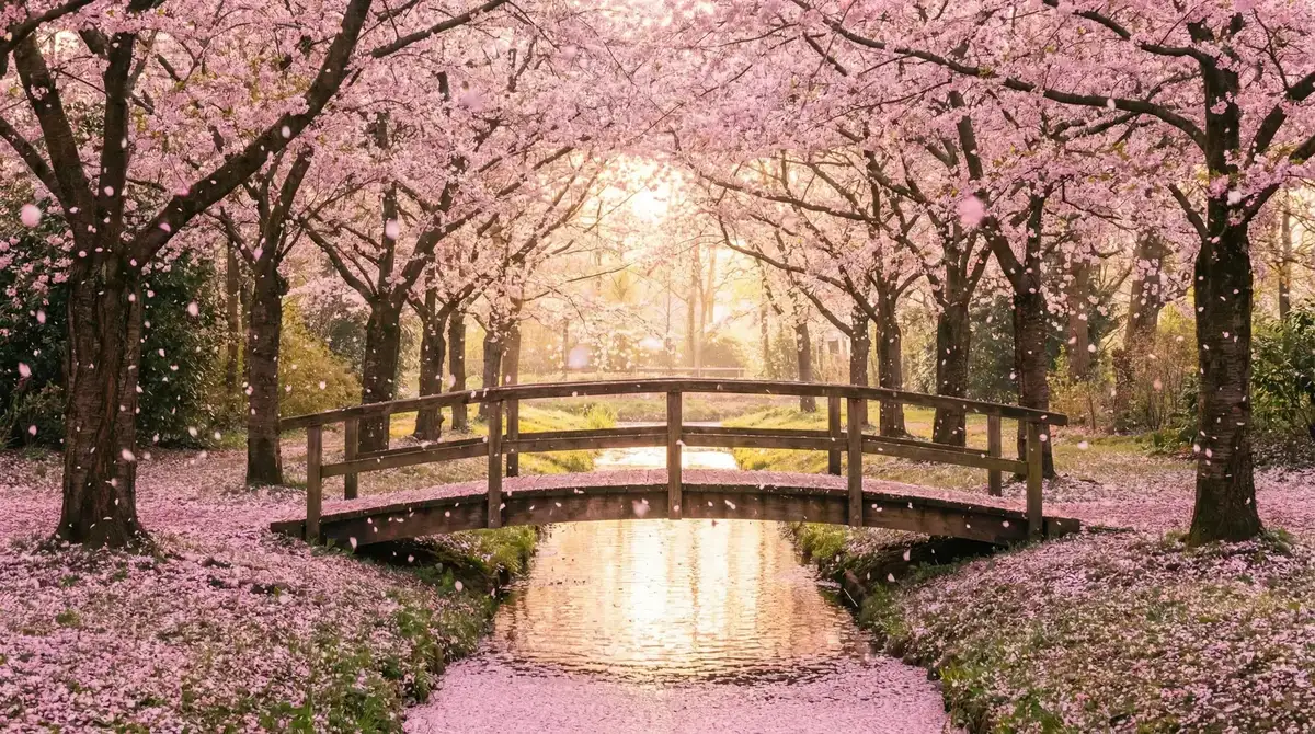 樱花桥畔 - 师傅电视剧下载 唯美风景